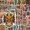 thumbnail image 3 of Paquete de pegatinas Indigenous Masks Impermeables Anime, 50 unidades, 3 of 4
