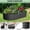 Oval shape, 8*2*1FT, dark gray., variant on Heavy Duty Metal Raised Garden Bed – 8x2x1FT Oval Planter Box for Outdoor Vegetable, Flower, Herb Gardening, for Garden & Backyard & Patio, Olive Green