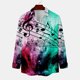 thumbnail image 4 of Camisas Para Hombre Camisa de manga larga con cuello vuelto y estampado de música informal para hombre (Purple, L), 4 of 7