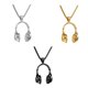 thumbnail image 5 of Guardurnaity DJ Música Auriculares Colgante Collar Cuello largo Cadena Hombres Mujeres Hip Hop Rock Ropa, zapatos y accesorios Miscelánea Plata, 5 of 6