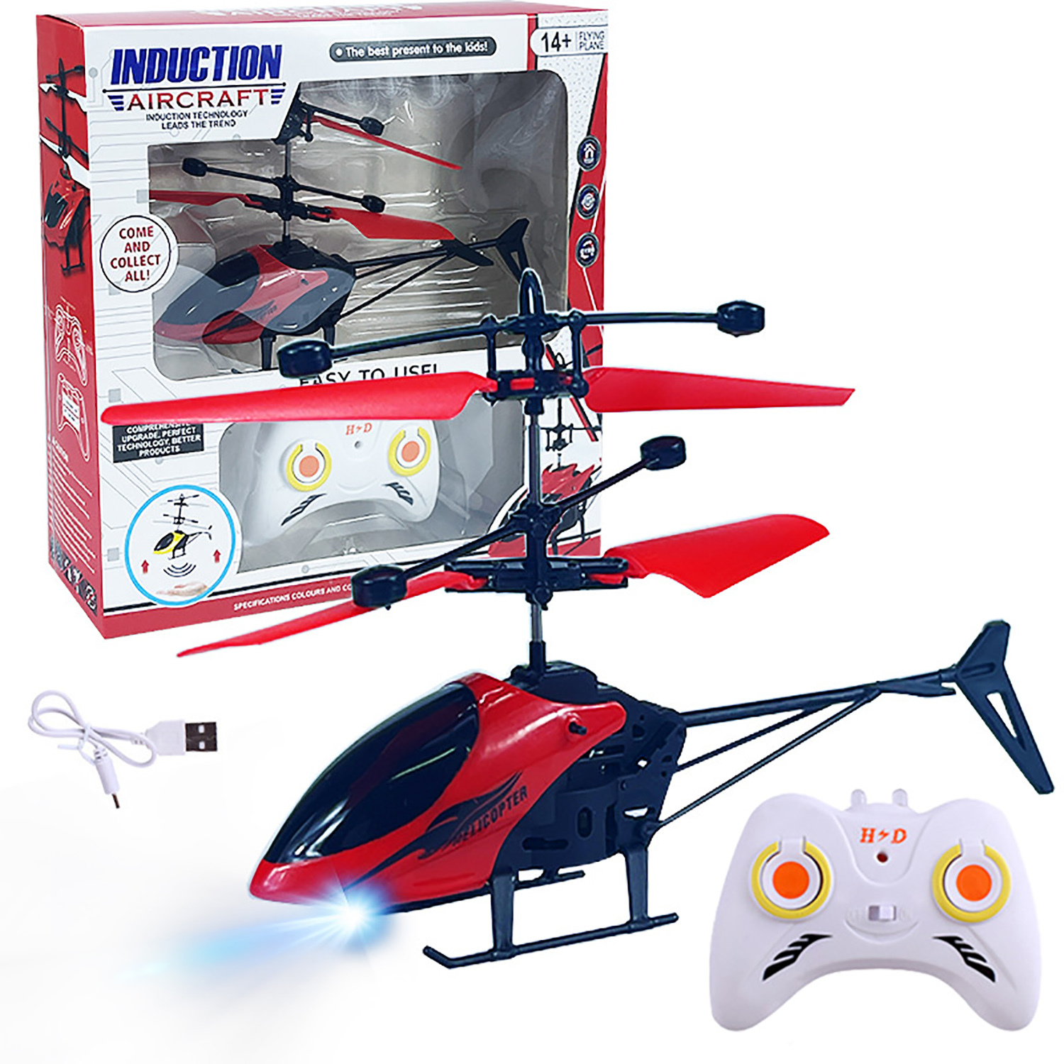 Remote Control Helicopter Kids Toys RC Flying Toy,Hand Control Hover