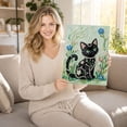 thumbnail image 4 of Pearl Diamond Art Cat 15 X 11 X 0.5 Inch Framed Diamond Art Kit Wall Art for Home Decor Cat Gifts for Cat Lovers Diy Handcraft Wall Decoration for Living Room 1 Pack, 4 of 6