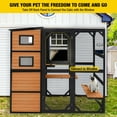 thumbnail image 5 of Aivituvin Large Cat Catio 4 Tiers Cat Enclosures House for Outdoor Indoor Cats with Weatherproof Roof, 3 Resting Rooms, 3 Platforms, 5 Windows 70" H 77" L, 5 of 8
