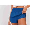 thumbnail image 7 of Pinspark Women's High Waisted Running Shorts Mesh Liner Athletic Shorts Quick Dry Gym Workout Shorts with Zip Pocket, 7 of 7