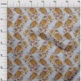 thumbnail image 2 of oneOone Polyester Lycra Fabric Leaves|Floral & Paisley Block Print Fabric BTY 56 Inch Wide, 2 of 4