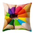 thumbnail image 1 of DOLITY Taie d'Oreiller Carrée Colorée Douce 45x45cm Coussin de Lit Coussin Couverture E, 1 of 6