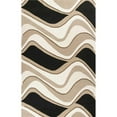 thumbnail image 1 of HomeRoots 353536 27 x 45 in. Wool Black & Beige Area Rug, 1 of 1