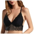 thumbnail image 4 of Darzheoy Wire-Free Bra for Women Fashion Lace Active Bra Beauty Back Wrap Hollow Out Bra Underwear Sexy Bras for Women 32/70AB, 4 of 8