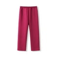 thumbnail image 3 of Tauxra Women's Pants, Solid Color Thermal Elastic Waist Sleep Pants for Home, 3 of 3