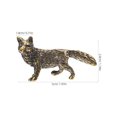thumbnail image 4 of MasteelfCA Figurine d'Animal de Bureau Mini Style Rétro en Laiton (Doré), 4 of 8