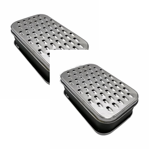 Oleegame 2 Pcs Déchiqueteuse Double Face Râpe à Fromage Elliptique Râpe à Fromage Rectangulaire Râpe à Fromage Hachoir Déchiqueteuse Noire