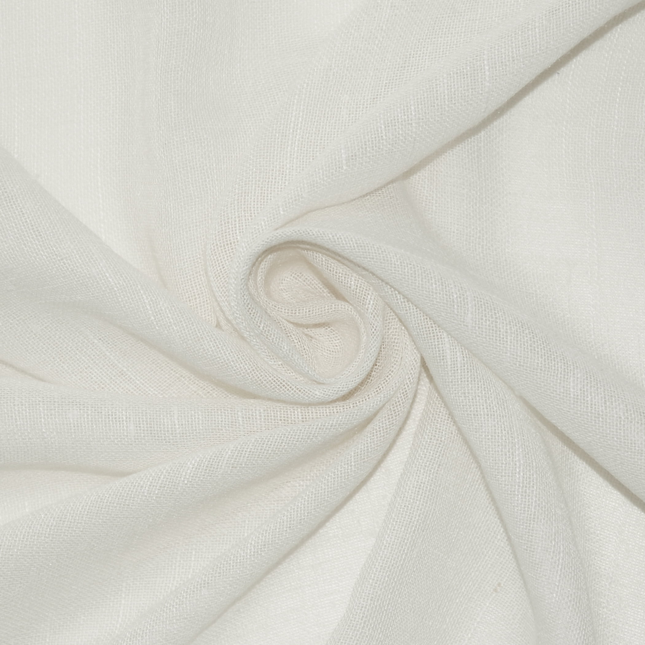 Archaeo 2-Pack Slub Textured Linen Blend Cafe Curtain Pair, 56"W X 24"L, Ivory