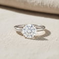 thumbnail image 3 of Rosec Jewels IGI Certified Lab Grown Diamond Solitaire Engagement Ring for Women (3 Ct, E-VS1 Grade) - Gift For Special Occasions, 925 Sterling Silver, US 4.00, 3 of 7
