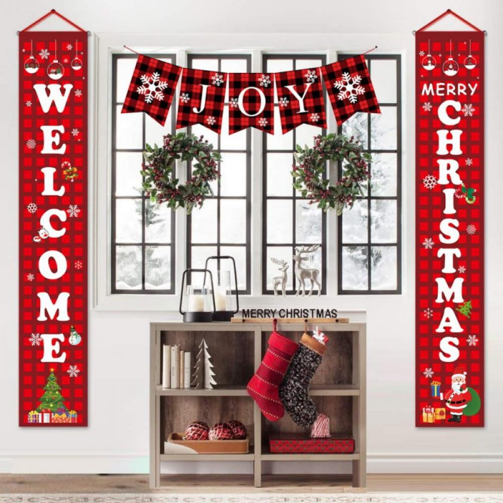 Details about   Hanging Xmas sign Wishing you a Merry Christmas and Happy New Year 
