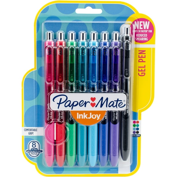Paper Mate Inkjoy Gel Pens .7mm 8/PkgAssorted