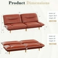 thumbnail image 3 of Homall Canapé-lit Futon avec Dossier Réglable et Accoudoirs Réglables sur Cinq Positions, Idéal pour les Petits Espaces comme le Salon Ou le Bureau., 3 of 7