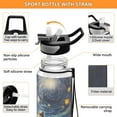 thumbnail image 4 of Astronaut Space 32oz Water Bottles with Straw Tritan Leakproof Sports Bottle BPA Free Clear for Fitness Gym Swimming Cycling, 4 of 7