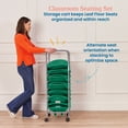 thumbnail image 4 of ECR4Kids Leaf Floor Seats with Mobile Leaf Seat Cart, Flexible Seating, Emerald, 12-Piece, 4 of 9
