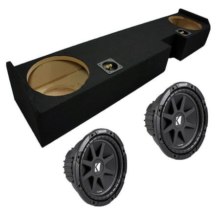 Ford F250 F350 01-12 Super Cab Truck Dual 10" Kicker C10 Sub Box Enclosure New