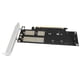 thumbnail image 4 of Adaptador de expansión 3 en 1 M2 NVMe SSD NGFF a PCIE 4X Tarjeta de expansión útil Negro, 4 of 9