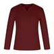 thumbnail image 5 of Camiseta de manga larga con cuello en V para hombre, informal, deportiva, sólida, para entrenamiento físico Pompotops  oipoqjl34968, 5 of 8