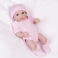 thumbnail image 5 of Handamde Full Body Vinyl Reborn Dolls 10inch Mini Girl Doll Newborn Doll Toy Very Small Doll, 5 of 7