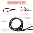 thumbnail image 3 of Unique Bargains Slip for Dogs 5FT No-Pull Dog Leash with Comfortable Rope Design Heavy Duty Training for Small Medium Dogs Black, 3 of 7
