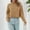 Brown, variant on AOOCHASLIY 2023 Womens Sweater Fashion Women Casual Solid Color High Collar Long Sleeve Sweater