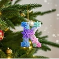 thumbnail image 4 of K Snowflake Series 2D Acrylic Backpack Car Pendant Decoration Ornament Alphabet Design K, 4 of 7