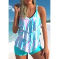 thumbnail image 1 of Women‘s New Summer Two-piece Set with Three-layer Ruffle Edge Printed Sexy Lace Up Casual Beach Swimsuit S-6XL, 1 of 5