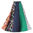 thumbnail image 1 of Guardurnaity midi de cintura alta en estilo europeo y americano plisada estampada de mujer de cintura alta Prendas para la parte inferior del cuerpo, 1 of 6