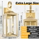 thumbnail image 3 of Farol de pared para exterior Yolsunes 48 cm dorado con 2 luces impermeable, 3 of 8