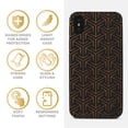 thumbnail image 4 of Case Yard Wooden Case for iPhone-X Soft TPU Silicone cover Slim Fit Shockproof Wood Protective Phone Cover for Girls Boys Men and Women Supports Wireless Charging Arrow Pattern Design, 4 of 7