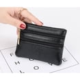 thumbnail image 2 of Fashion Women PU Leather Coin Card Wallet Key Ring Pouch Small Coin Purse Zipper Pocket Change Bag, 2 of 19