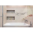 thumbnail image 4 of Get Naked Wall Decal Vinyl Bathroom Wall Art Stickers Black10'' X 34'' Vinyl wall art Inspirational quotes and saying home decor decal sticker, 4 of 7