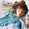 thumbnail image 2 of AOLOA Custom Jungle Animal Nap Mat for Toddlers, Personalized Safari Sleeping Bag with Nap Blanket, Daycare and Preschool Roll Up Sleeping Mat with Name, 2 of 8