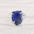 thumbnail image 2 of Natural Lapis Lazuli Ring, Rough Lapis Lazuli Ring, Afghani Lapis, Boho Gypsy Ring, 925 Sterling Silver, Womens Ring, Christmas, Thanksgiving, Handmade, Statement Jewelry, Rough Gemstone Jewelry, 2 of 5