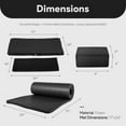 thumbnail image 4 of BalanceFrom Complete 7-Piece Yoga Set with 71” x 24” x 1” Extra Thick Mat, Black, 4 of 10