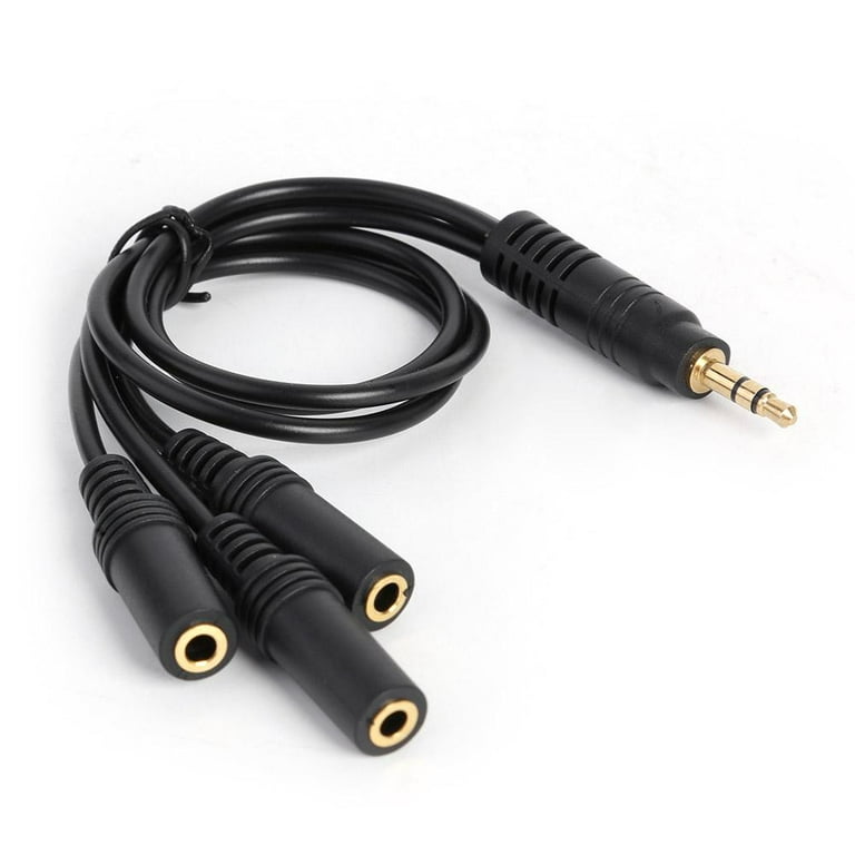 3.5mm Stereo Audio Splitter Cable 1FT Gold Plated 3.5mm 1 8