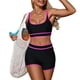 thumbnail image 1 of Mujeres Casual Tank Tops Color Sólido Bikini Conjunto con Alta-Corte Bottoms para Entrenamientos de Gimnasio Y Piscina, 1 of 6