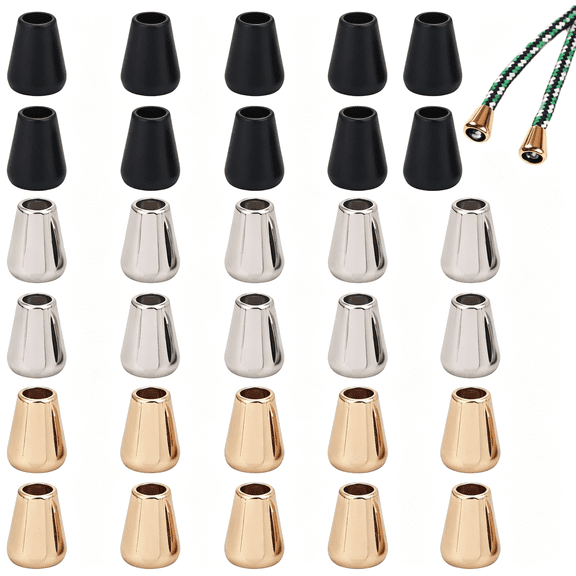 BZCOE 30Pcs Hoodie Drawstring Cord Ends Replacement Metal Bell Stopper Drawstring Stoppers Pendant for Fleece Hoodie Sweatshirt Pullover Hooded Sweatshirts Sweatpants Athletic Pants Draw Strings