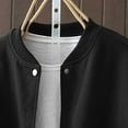 thumbnail image 4 of Pounoo Bomber Jackets for Women Early Fall Fashion Button Down Lightweight Oversized Solid Color Coat Casual Trendy Outfits with Pockets Gift, 4 of 9