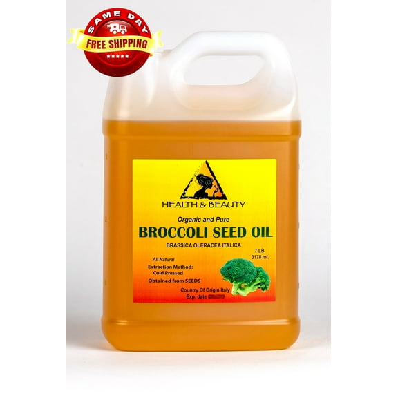 Broccoli Seed Oil Organic Cold Pressed Anti-Aging Premium Fresh 100% Pure 7 Lb