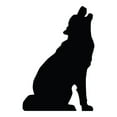 thumbnail image 2 of Howling Wolf Silhouette, 2 of 2