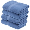 thumbnail image 2 of Superior 800 GSM Egyptian Cotton Heavyweight Bath Towel Set of 4, Denim Blue, 2 of 10