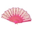 thumbnail image 6 of Chinese Spanish Style Craft Fan Silk Folding Flower Fan Hand Held Dance Souvenir Gift, 6 of 10