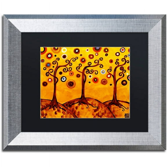 Trademark Fine Art "82" Canvas Art by Natasha Wescoat, Black Matte, Silver Frame