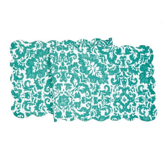14" x 51" Madison Aqua Table Runner