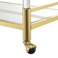 thumbnail image 4 of Convenience Concepts Royal Crest 2 Tier Acrylic Glass Bar Cart, Gold/Glass, 4 of 6