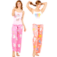 thumbnail image 1 of Set De 2 Conjunto Pijama Mujer Blusa Y Pantalón Dama Piyama Pyjama UNITALLA, 1 of 5